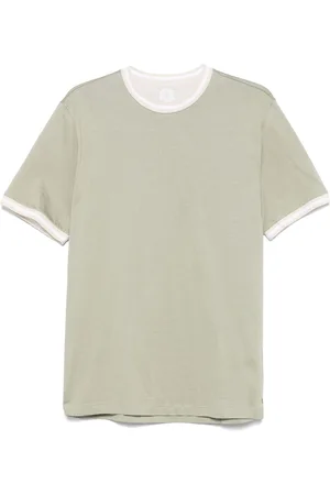 ELEVENTY T-shirt med stribedetalje