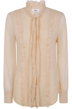 Chloé Flæsebluse med tæt pasform