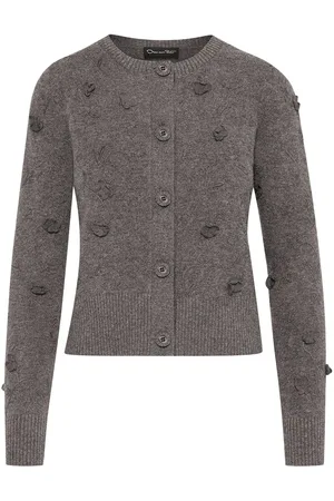 Oscar de la Renta Broderet Orchid cardigan