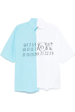 Maison Margiela Asymmetrisk poplin-skjorte