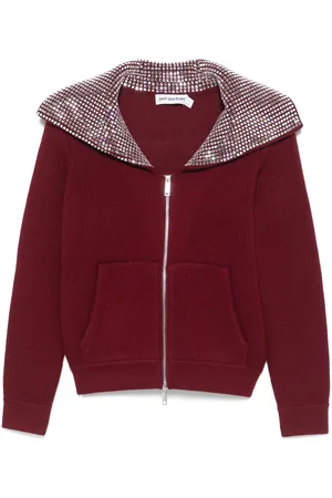 Self-Portrait Cardigan med Diamante-krave