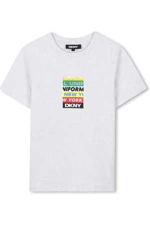 DKNY T-shirt med slogantryk