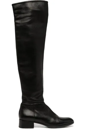 Alaïa Lårhøje læderstøvler