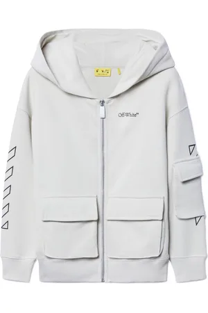 OFF-WHITE Bookish hættetrøje med lynlås
