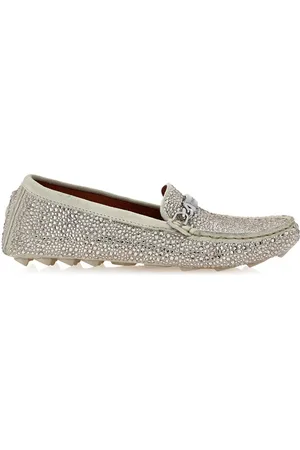 Philipp Plein Loafers med rhinstenudsmykning