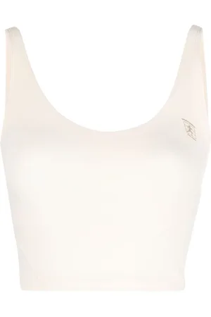 Sporty & Rich Cropped tanktop med logotryk