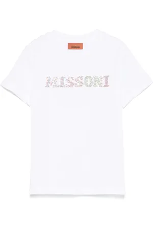 Missoni T-shirt med rhinstensudmykket logo