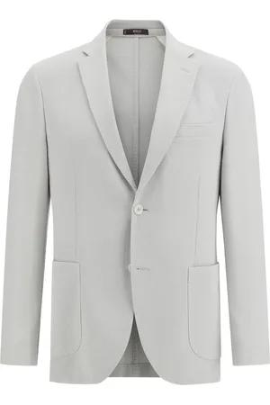 Boggi Milano Blazer i crepe og bomuld