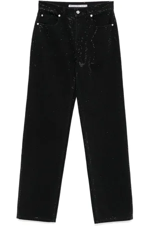 Alexander Wang Jeans med krystaludsmykning