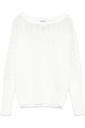 DKNY Sweater med gennemsigtige paneler