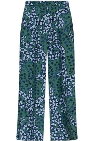Lanvin Plisserede silkebukser
