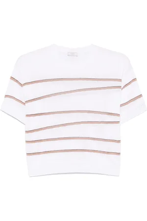 PESERICO SIGN Stribet T-shirt