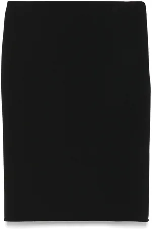 Nº21 Midi vævet nederdel i twill