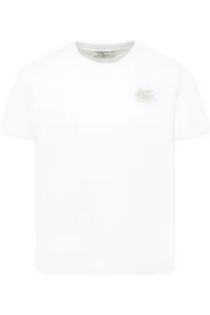 Etro T-shirt med logobroderi