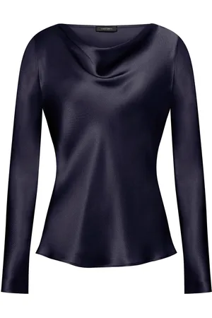 Alberta Ferretti Top med satin-finish
