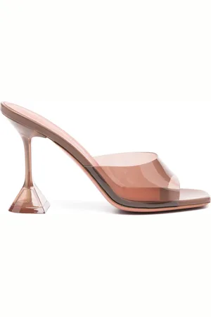 Amina Muaddi 95 mm Lupita Glass mules