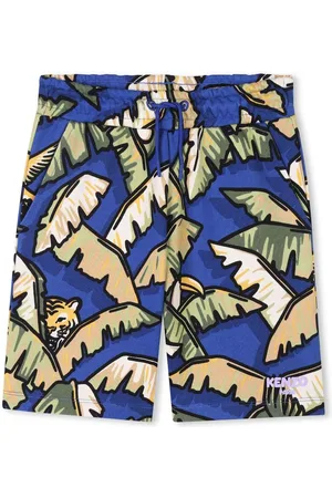 Kenzo Bermuda-shorts med bladtryk
