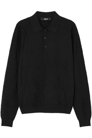 VERSACE Polo med broderet logo