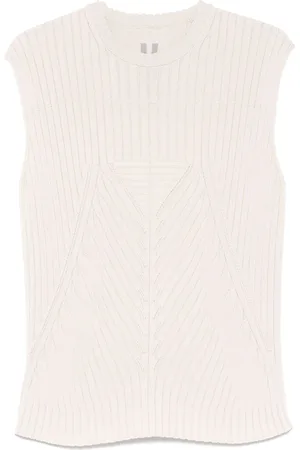 Rick Owens Ribstrikket vest