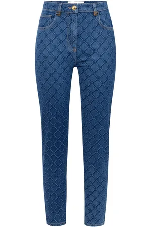 Elisabetta Franchi Jeans med heldækkende diamanttryk
