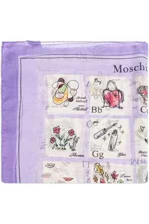 Moschino Tørklæde med grafisk tryk