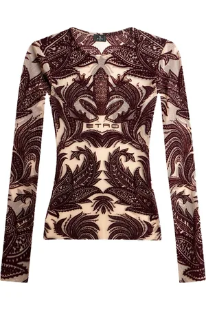 Etro Tyltop med flock-tekstur