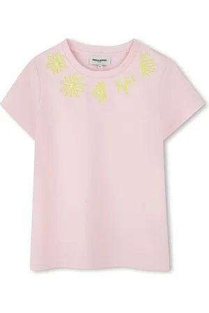 Sonia Rykiel Enfant T-shirt med blomsterbroderi