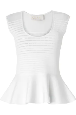 GENNY Top med peplum-kant