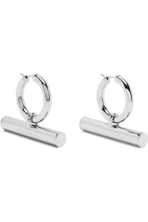 Alexander McQueen Hoop-øreringe med T-Bar