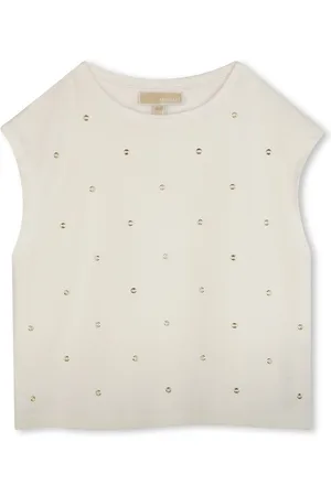 Michael Kors T-shirt med snørehulsudsmykning