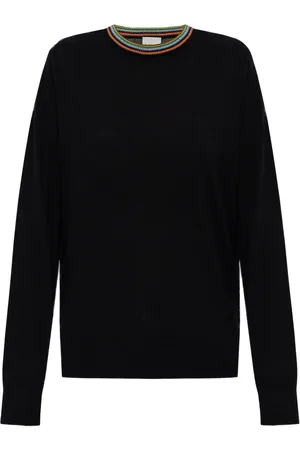 Paul Smith Sweater med stribet kant