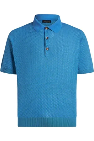 Etro Strikket polo i mikrodesign