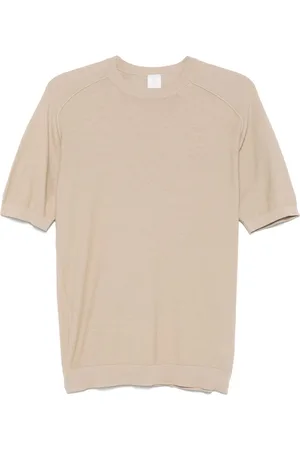 ELEVENTY Finstrikket T-shirt