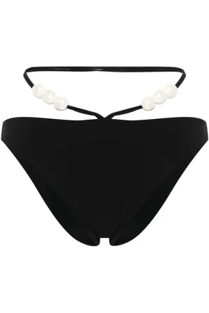 MAGDA BUTRYM Halterneck-bikinitop med perleudsmykning