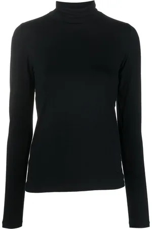 Baserange T-shirt med lange ærmer og rullekrave