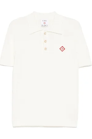 Casablanca Polotrøje i bouclé med broderet logo
