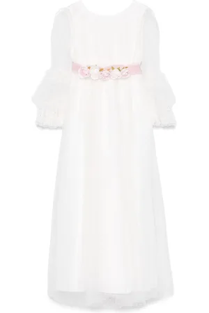MONNALISA Kjole med blomster-broderi