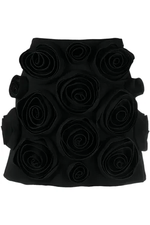 Viktor & Rolf Kort nederdel med rose-applikation