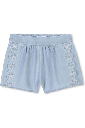 Chloé Denimshorts med takket kant