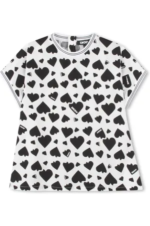 DKNY T-shirt med hjertetryk
