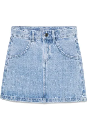 Marc Jacobs Denimskjorte med rhinstenudsmykning