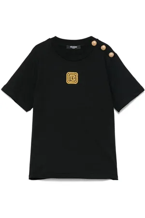 Balmain T-shirt med logobroderi
