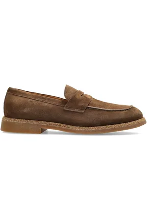 ELEVENTY Loafers i ruskind