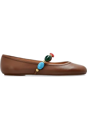 Gianvito Rossi Ballerinaer i læder