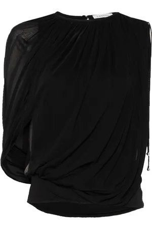 Lanvin Draperet jerseytop