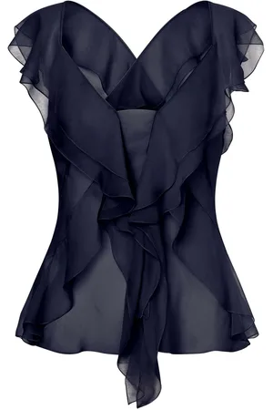 Alberta Ferretti Halvgennemsigtig silkebluse