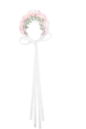 MONNALISA Krone med blomstret applikation