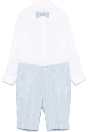 COLORICHIARI Stribet shorts og skjorte-sæt