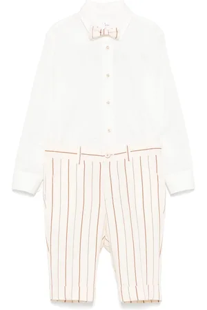 COLORICHIARI Stribet shorts og skjorte-sæt