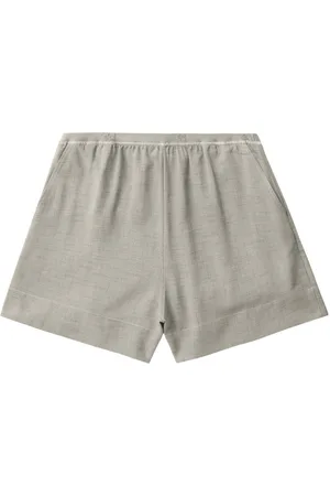 Ganni Melerede shorts med elastik